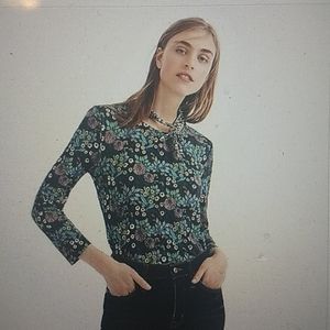 FINAL SALE JCrew Collab Floral Tee